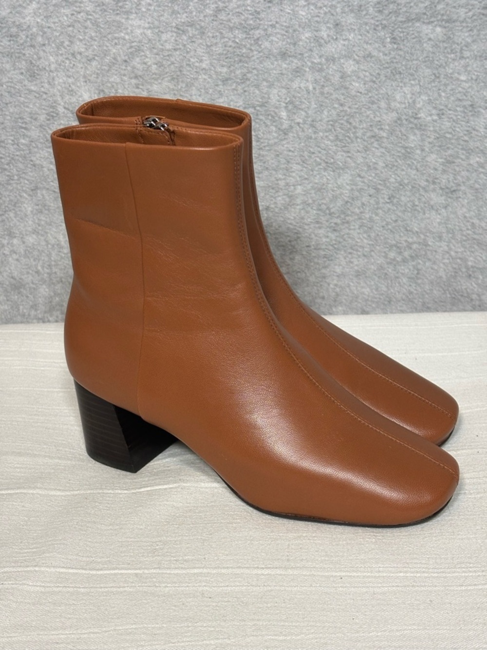 Everlane The Day Leather Boot-Saddle Brown-Women Size 5 NWT